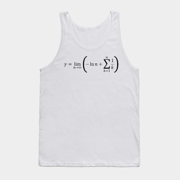 Euler Constant - Calculus And Math Tank Top by ScienceCorner